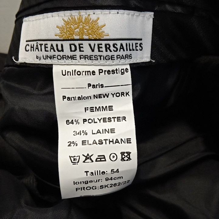 Voir photo 4 de Pantalon femme "Uniforme Prestige" taille 54 Pantalon femme "Uniforme Prestige" taille 54 Comme neuf - Vue 4 -